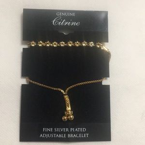 Fine Silver Plated Adjustable bracelet